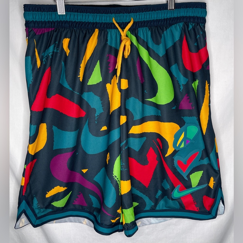 Nike Dri-FIT Peace Love Print DNA Basketball Shorts DO6185-367 Elite Men’s XL